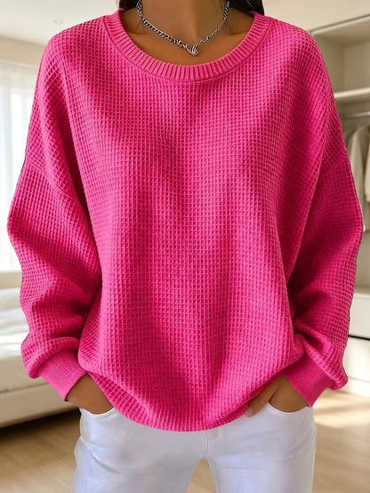Women's quilted patchwork sweatshirt - Soft and casual