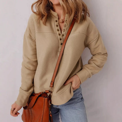 Women's Drop-Shoulder Sweatshirt – Soft and Comfortable