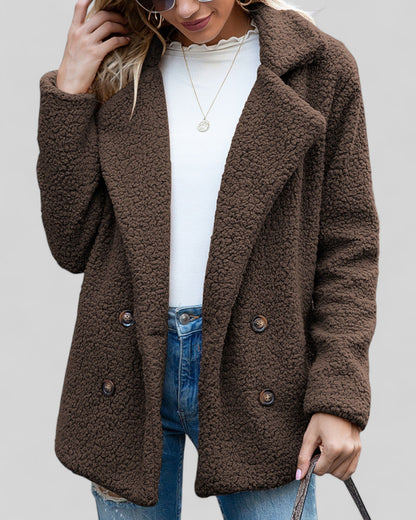 Manteau Doux Élégant pour Femme – Vêtement d’Extérieur Confortable