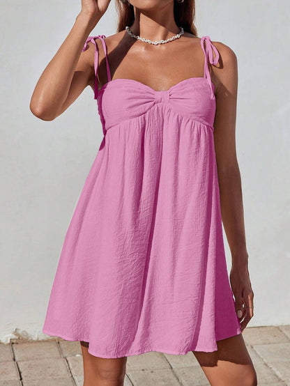 Robe Mini Élégante Unie pour Femme – Coupe Ample Confortable et Stylée