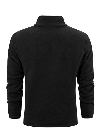 Veste Polaire Premium Homme à Fermeture Éclair Complète – Col Montant Casual