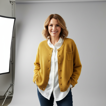 Cardigan da donna in morbida maglia: caldo e confortevole