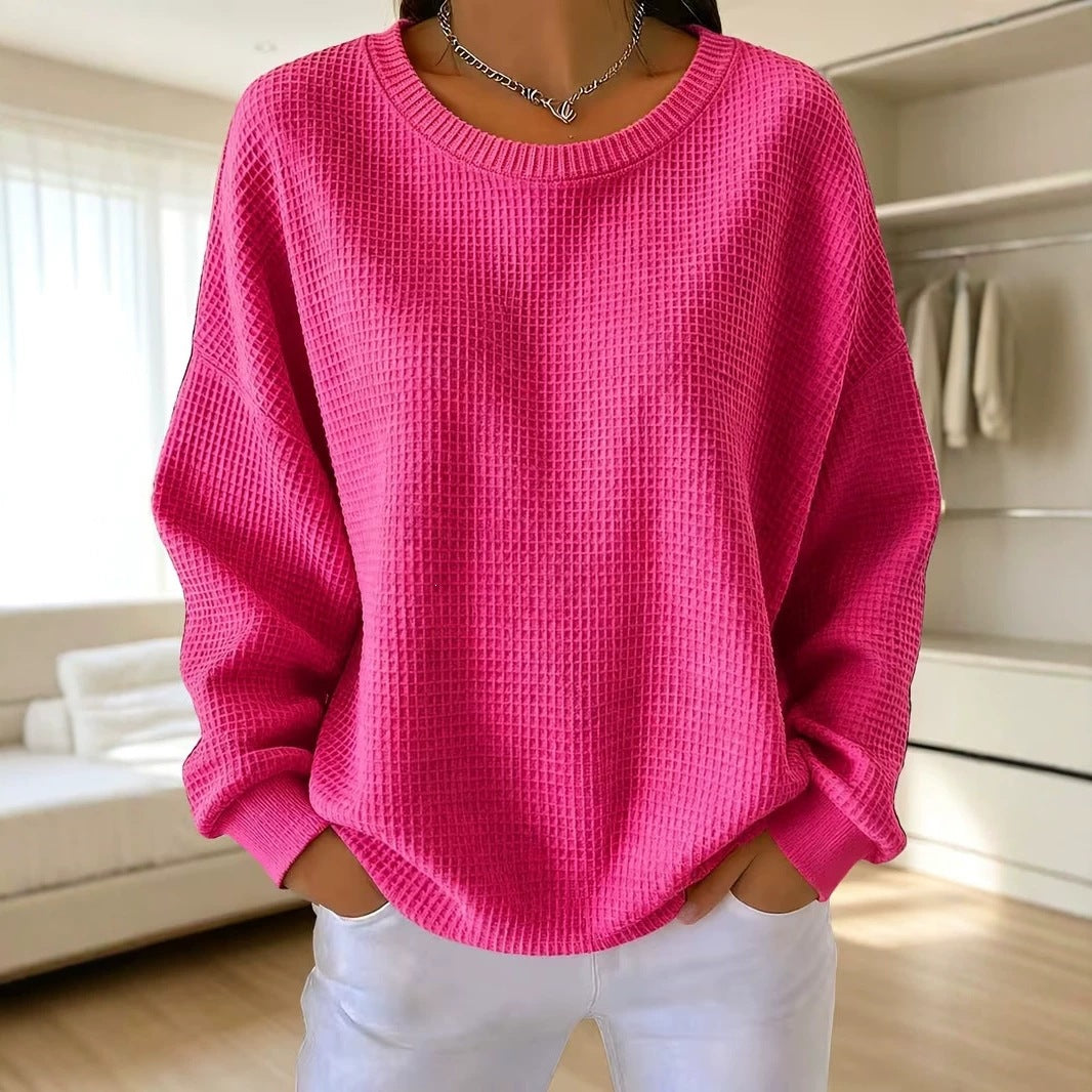 Women's quilted patchwork sweatshirt - Soft and casual
