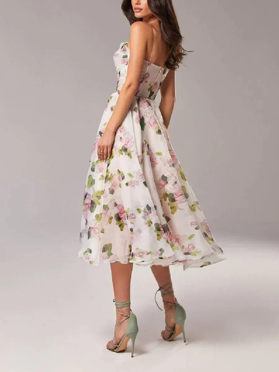 Robe Midi Élégante pour Femme avec Coupe Structurée