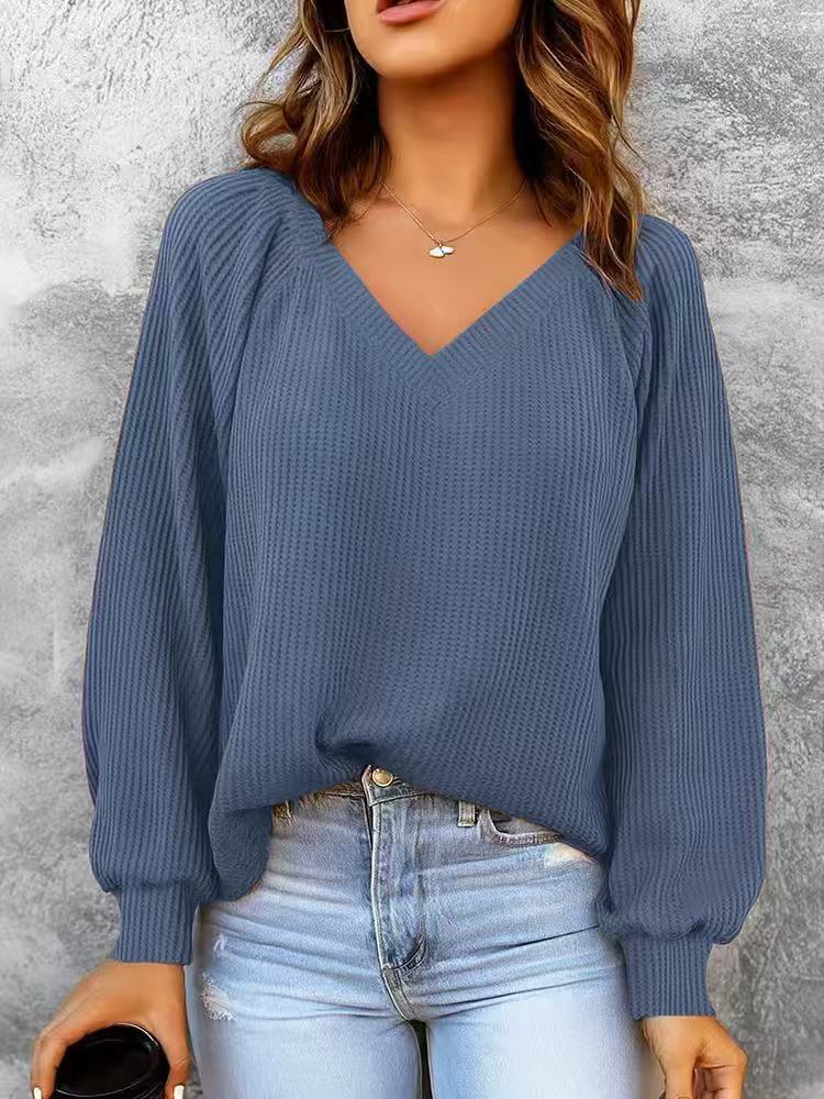 Women's loose-knit sweater - Casual and comfortable
