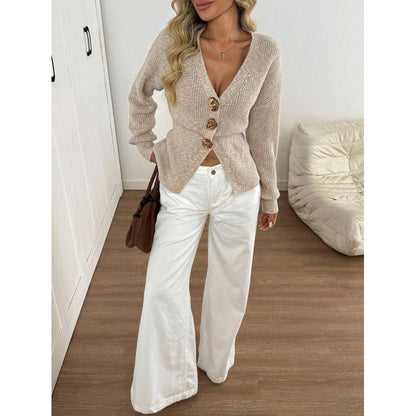 Pull minimaliste femme a col montant - Simple et chic