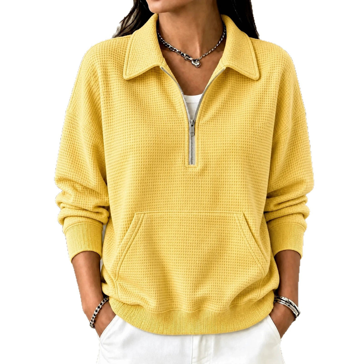Casual women's oversized pullover - Easy and soft