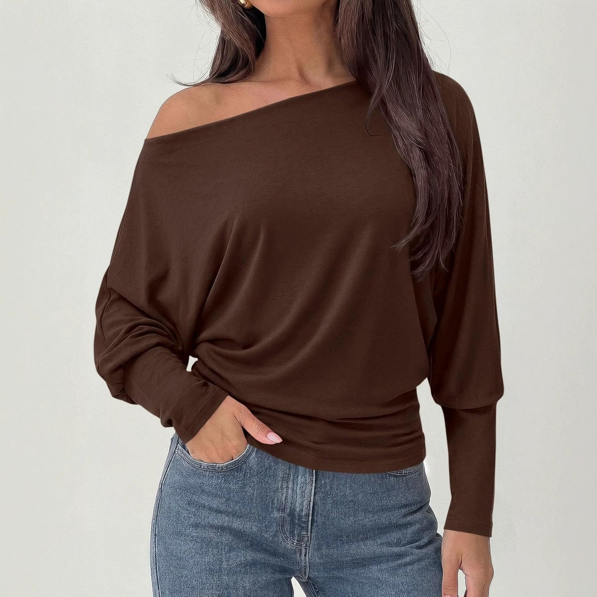 Top femme manches chauve-souris - Polyvalent et doux