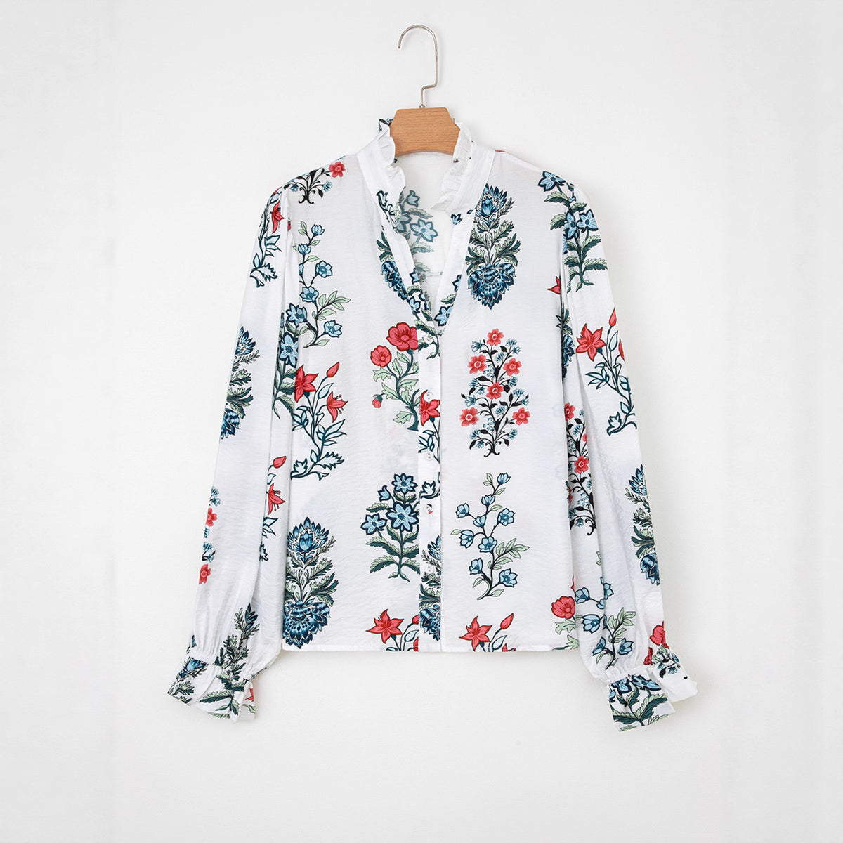 Women's printed chiffon blouse - Lightweight and elegant