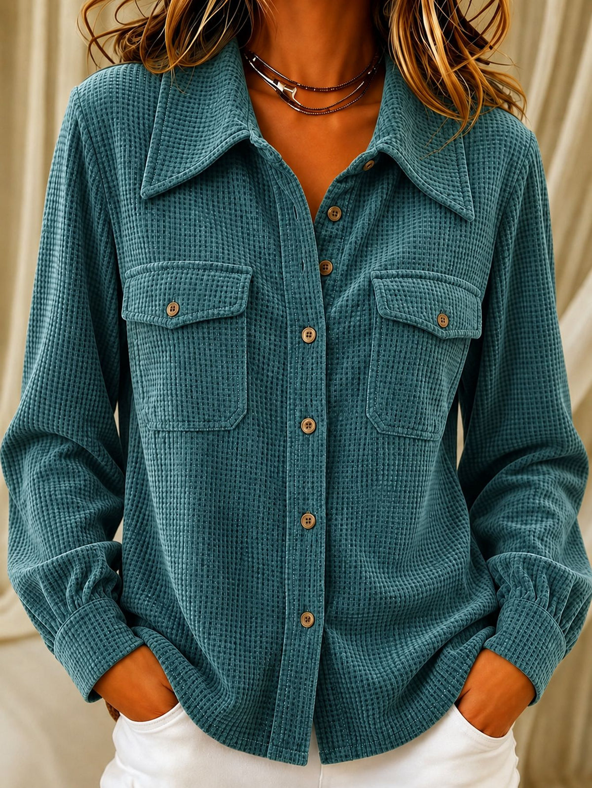 Blouse femme en polyester - Legere et coloree