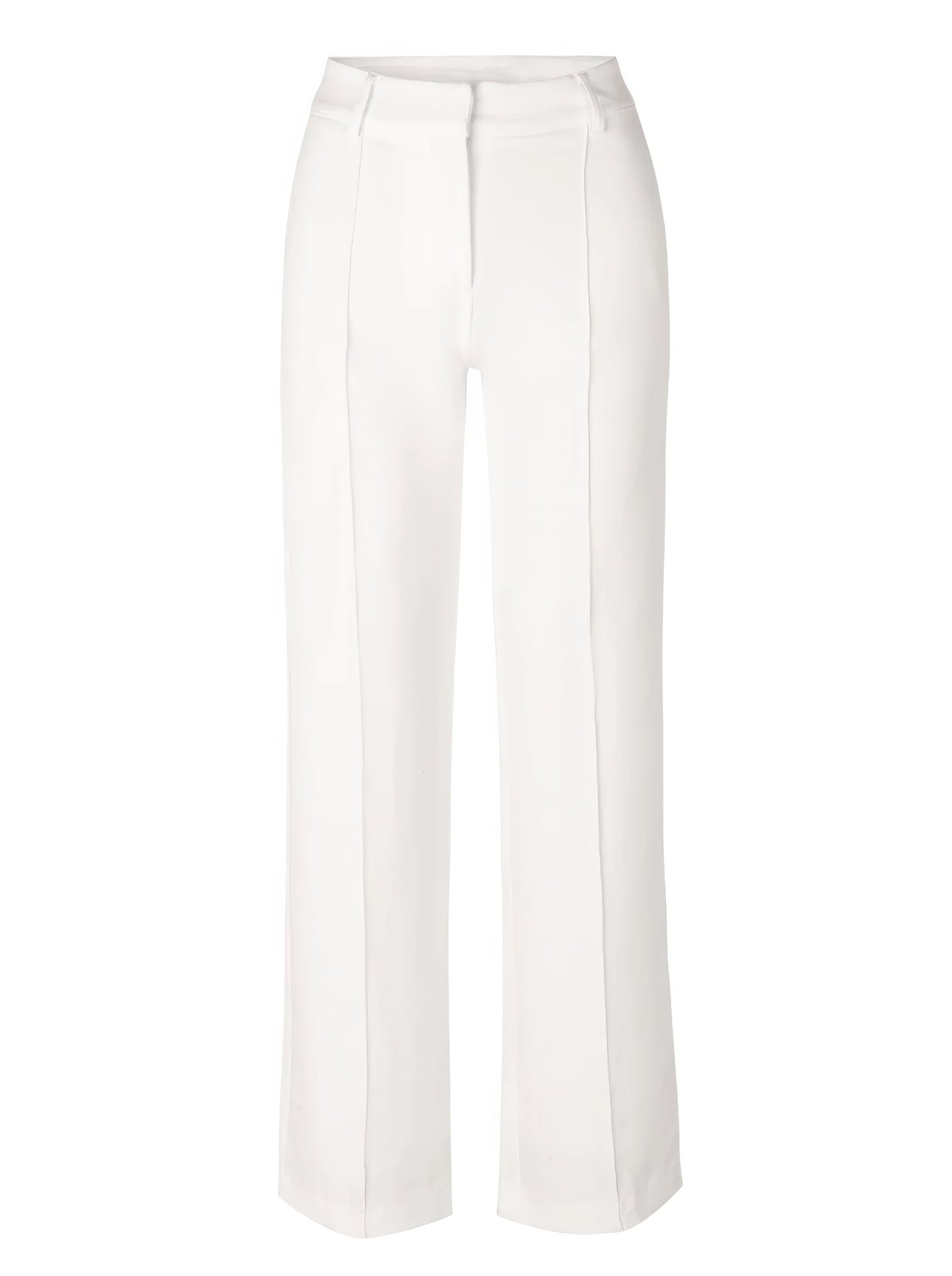Pantalon Taille Haute à Jambes Droites