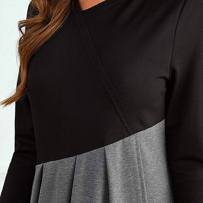 Robe Élégante  – Contraste Moderne pour un Style Sans Effort