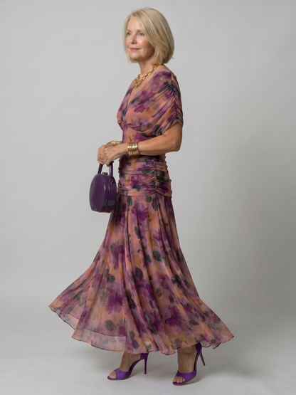 Robe midi femme epaules denudees - Fluide et romantique