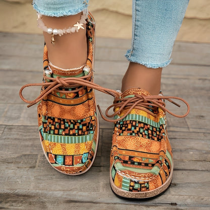 Artistic Women’s Sneakers – Elegant, Cushioned Style for Everyday Walking