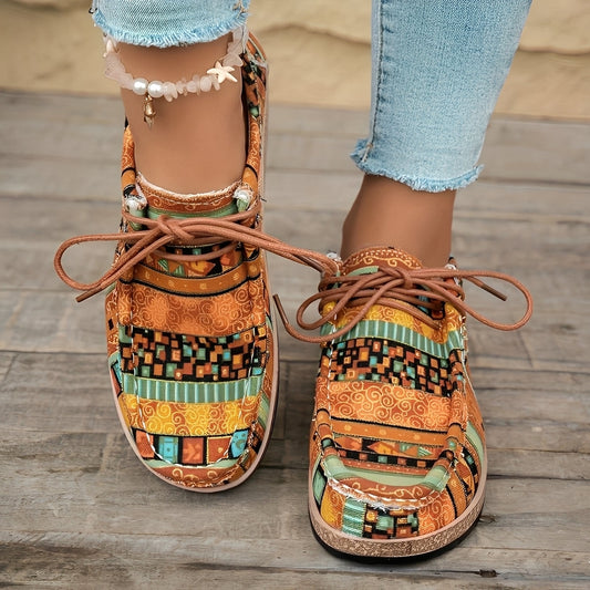 Artistic Women’s Sneakers – Elegant, Cushioned Style for Everyday Walking