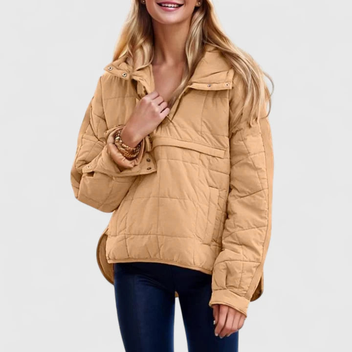Veste Femme Oversize Puffer Imperméable Chaude Élégante