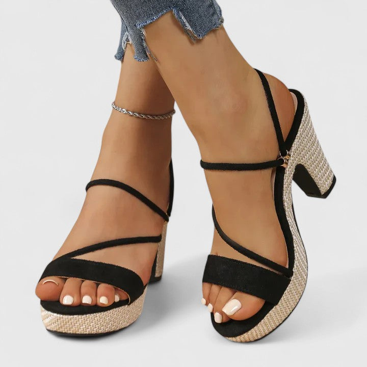 Sandales a talons femme a bride cheville - Elegantes et estivales