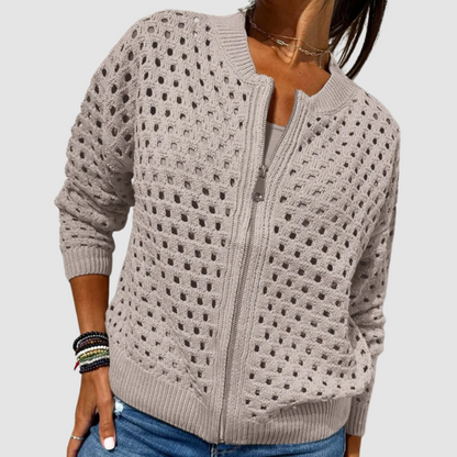 Cardigan Maille Premium Femme Luxe – Style Doux Élégant et Polyvalent.