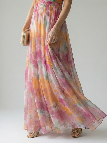 Robe maxi femme cache-coeur fluide - Feminine et legere