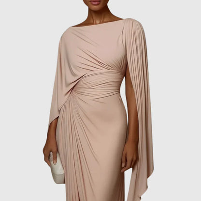 Long pleated women's dress - Flowing and elegant