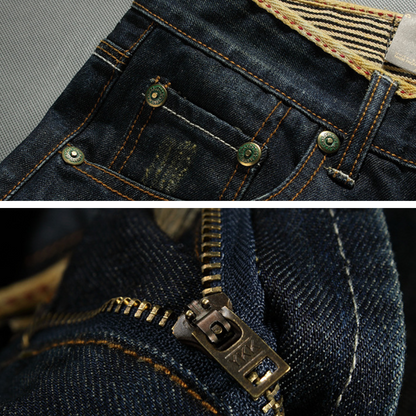 Short en jean structuré décontracté pour homme – Classique, détails déchirés