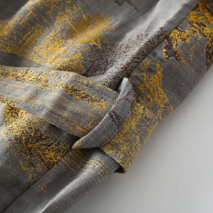Peignoir Kimono en Coton Luxueux au Style Élégant Intemporel