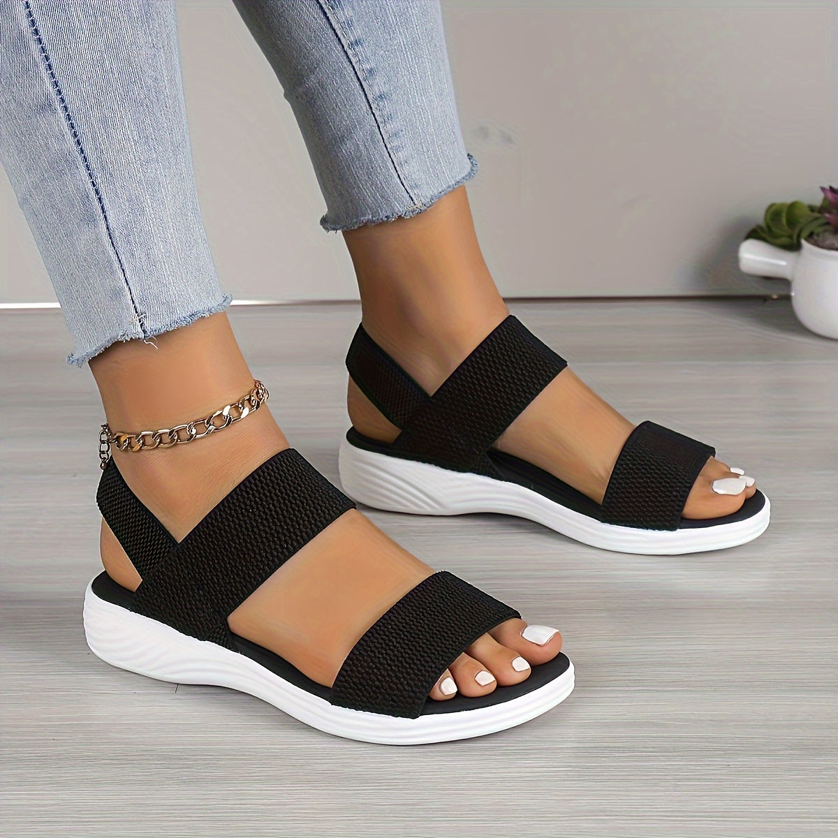 Sandales Orthopédiques Élégantes Femme en Cuir Haut de Gamme – Confort et Style au Quotidien