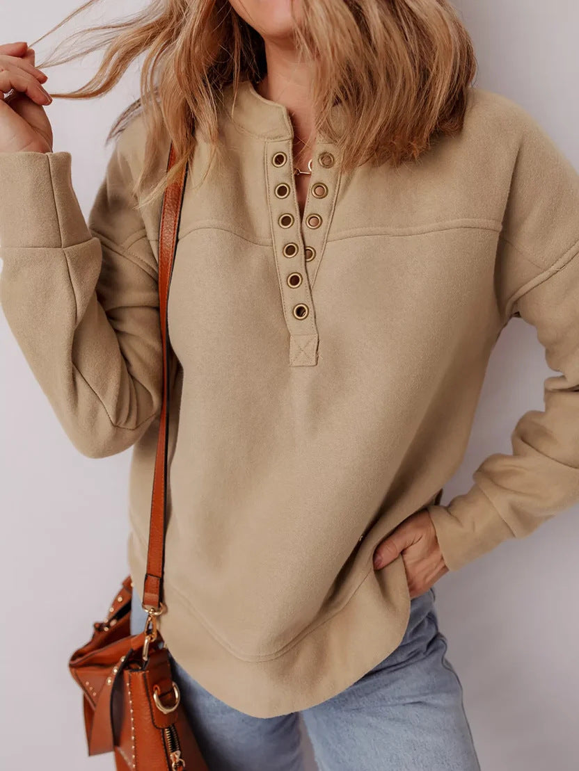 Women's Drop-Shoulder Sweatshirt – Soft and Comfortable