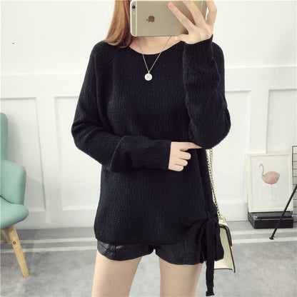 Women's oversized plus-size crew-neck sweater - Comfortable and versatile