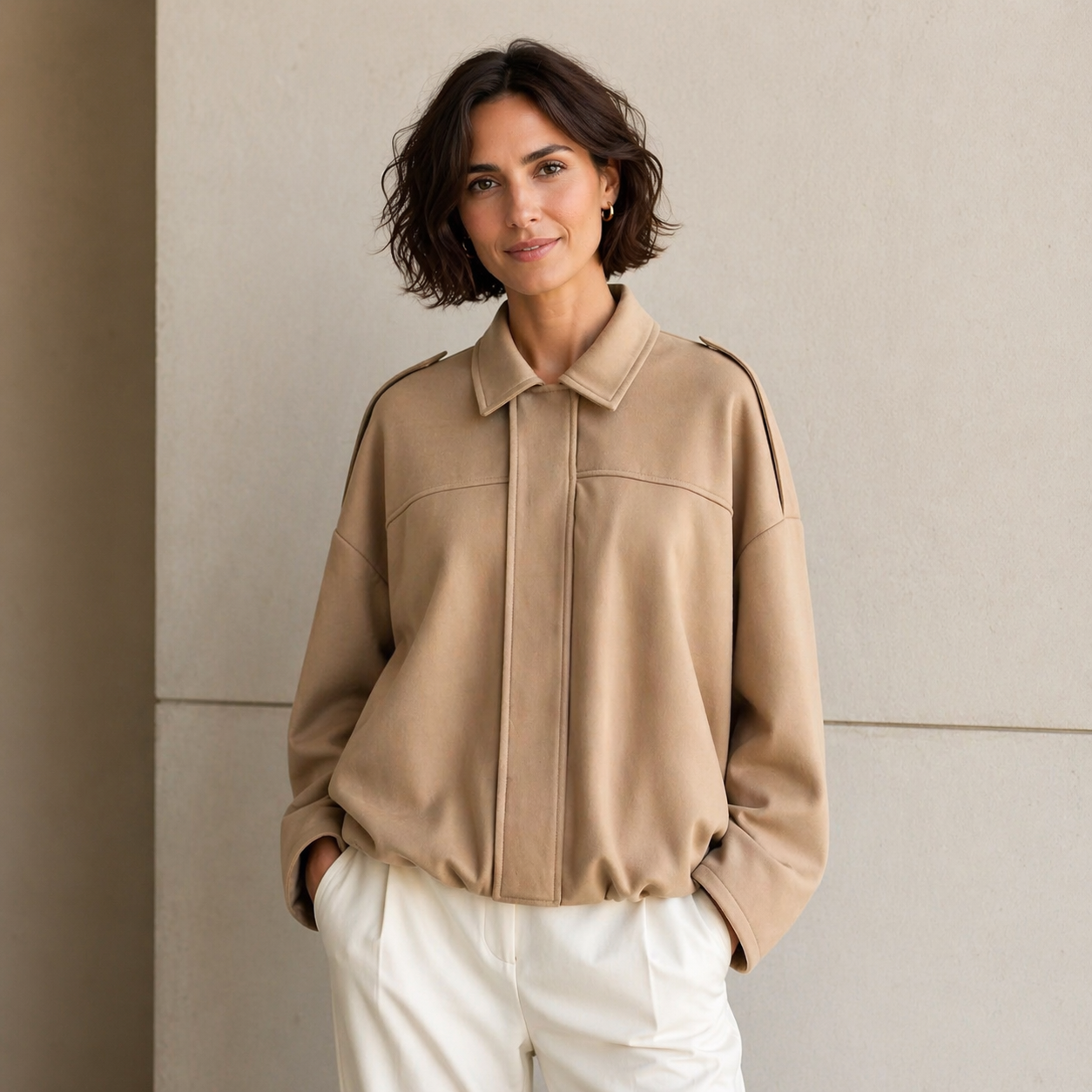Giacca bomber oversize da donna - Casual chic e facile da indossare