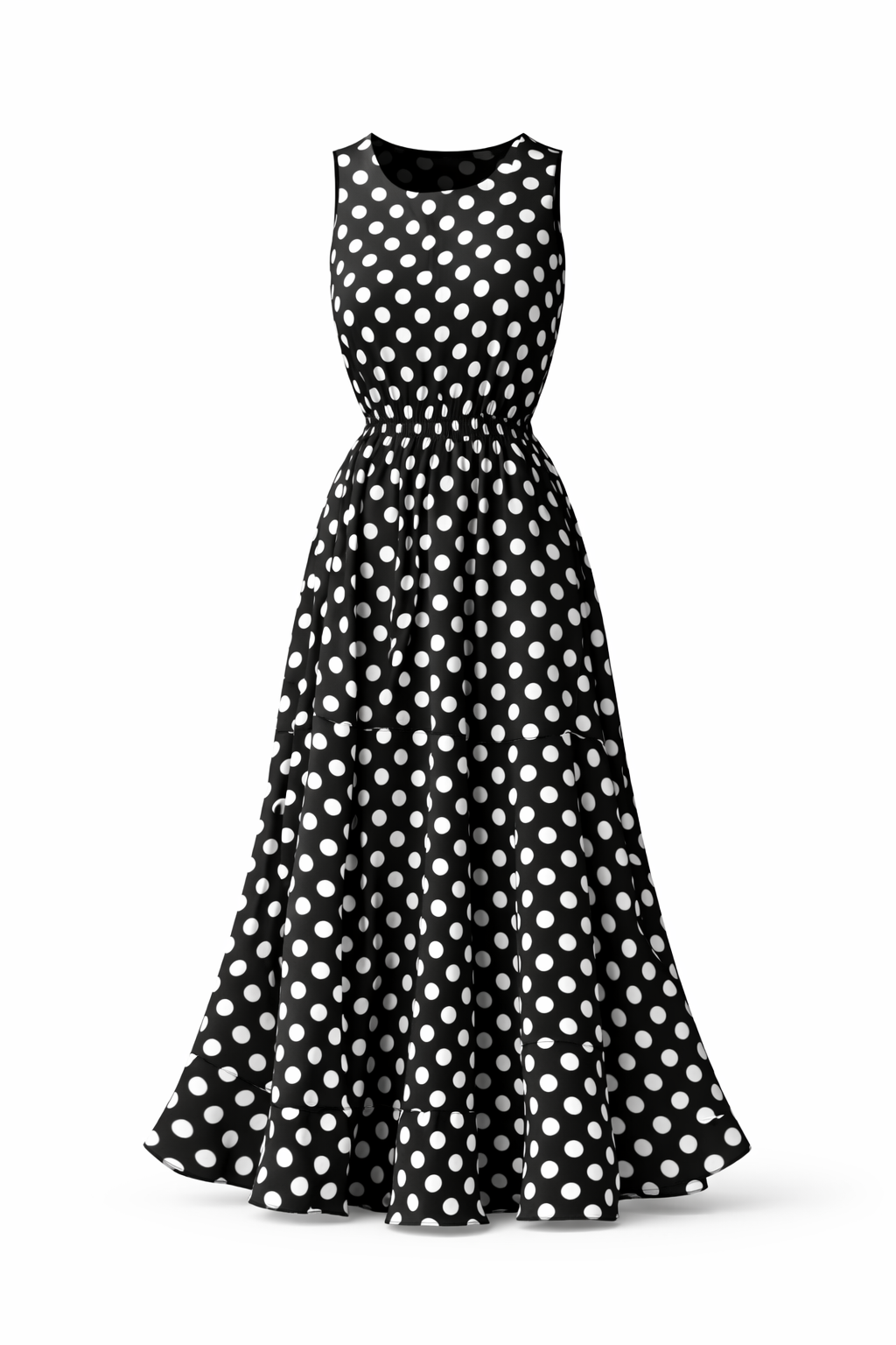 Women's polka dot dress – Feminine cut and chic vintage style