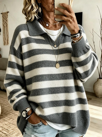 Jersey marinero de mujer color block - Suave y estructurado
