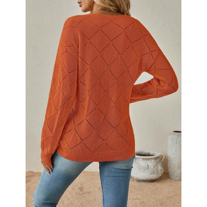 Blød og feminin ensfarvet pullover til kvinder med pufærmer