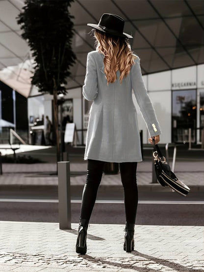 Manteau Tailleur à Double Boutonnage pour Femme – Outerwear Hiver Chic