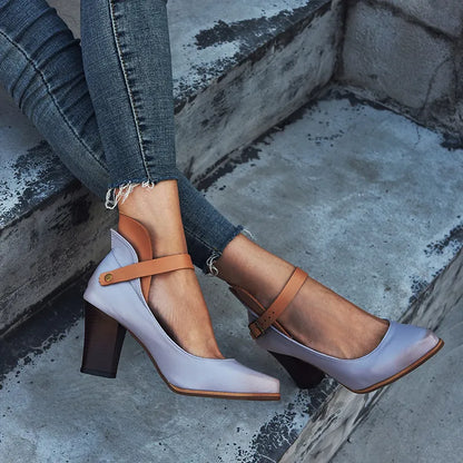 Chaussure Talon Bloc Boucle Confortable Élégante Femmes – Confiance, Stabilité