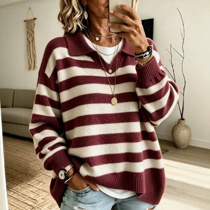 Jersey marinero de mujer color block - Suave y estructurado