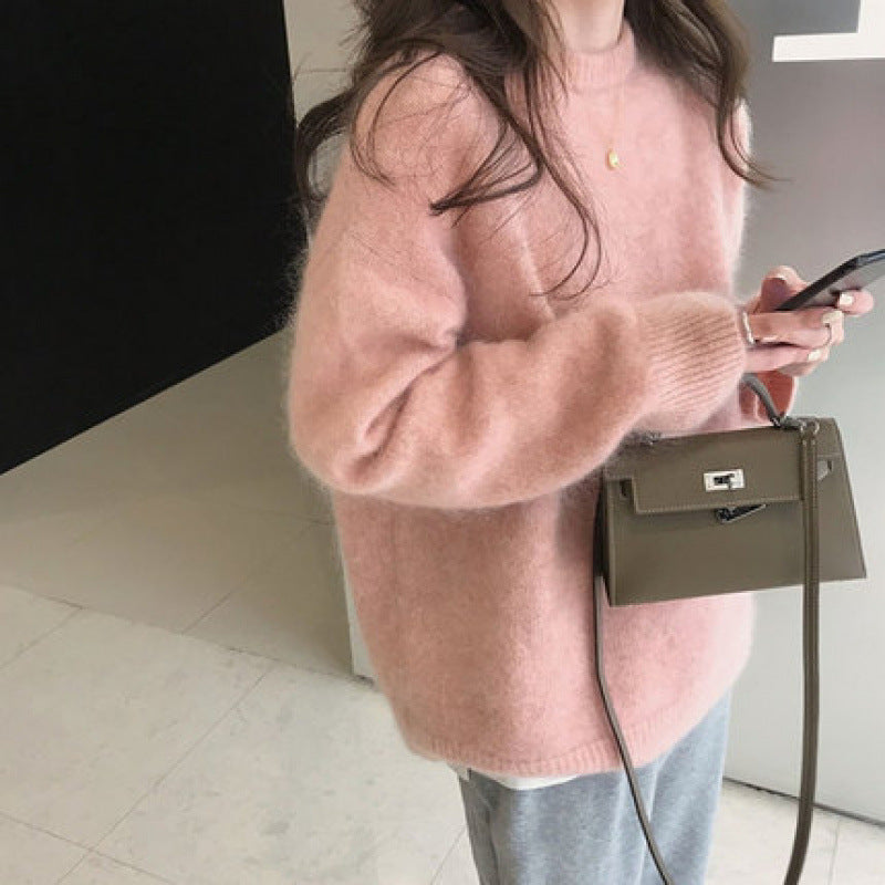 Pull Femme Oversize Luxueux – Jumper Coupe Ample en Mélange de Mohair