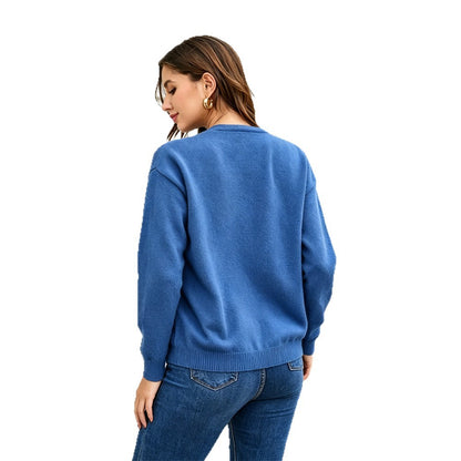 Cardigan da donna in maglia con bottoni – Morbido e versatile