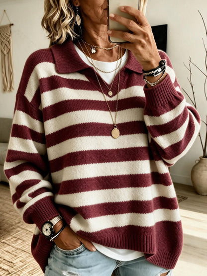Jersey marinero de mujer color block - Suave y estructurado