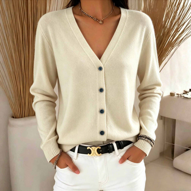 Cardigan da donna con scollo a V - Morbido e versatile