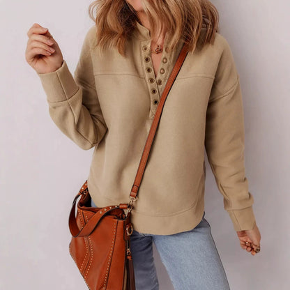 Women's Drop-Shoulder Sweatshirt – Soft and Comfortable