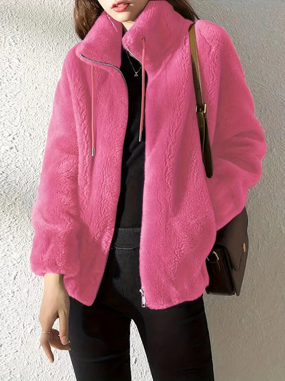 Veste Polaire Femme Douce – Style Décontracté Chaud pour le Quotidien