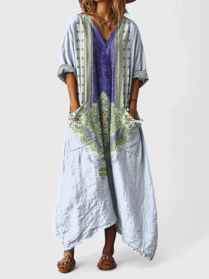 Robe décontractée et élégante pour femmes - Robe longue ample et colorée