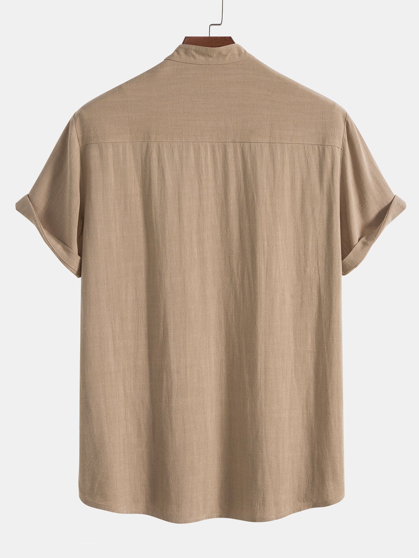 Ensemble Homme Été Coton Lin – Chemise Manches Courtes et Pantalon Décontracté