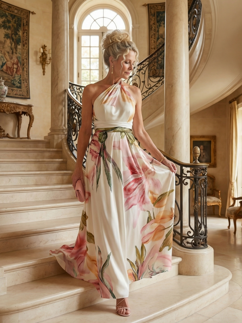 Robe maxi fleurie femme legere - Douce et feminine