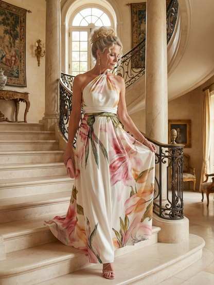 Robe maxi fleurie femme legere - Douce et feminine