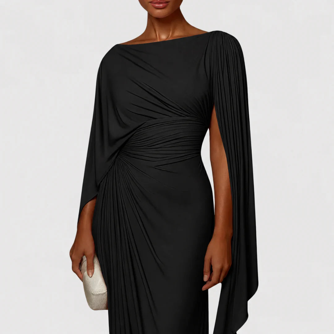 Long pleated women's dress - Flowing and elegant