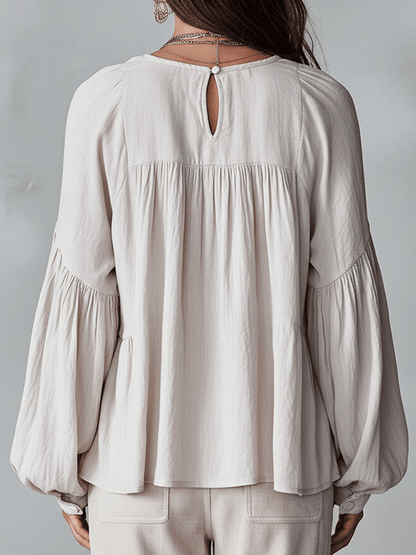 Blouse bohème femme à volants – Style vintage léger et romantique