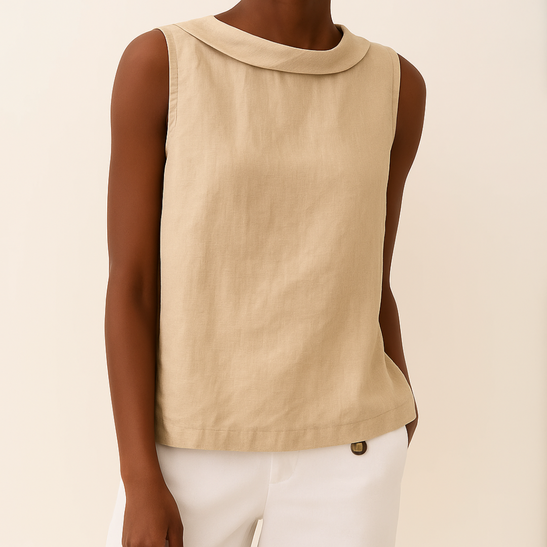 Haut à col roulé sans manches pour femme – Style minimaliste, élégant et décontracté