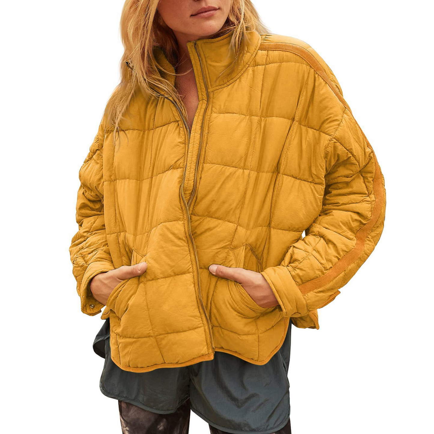 Veste matelassée légère zippée pour femme